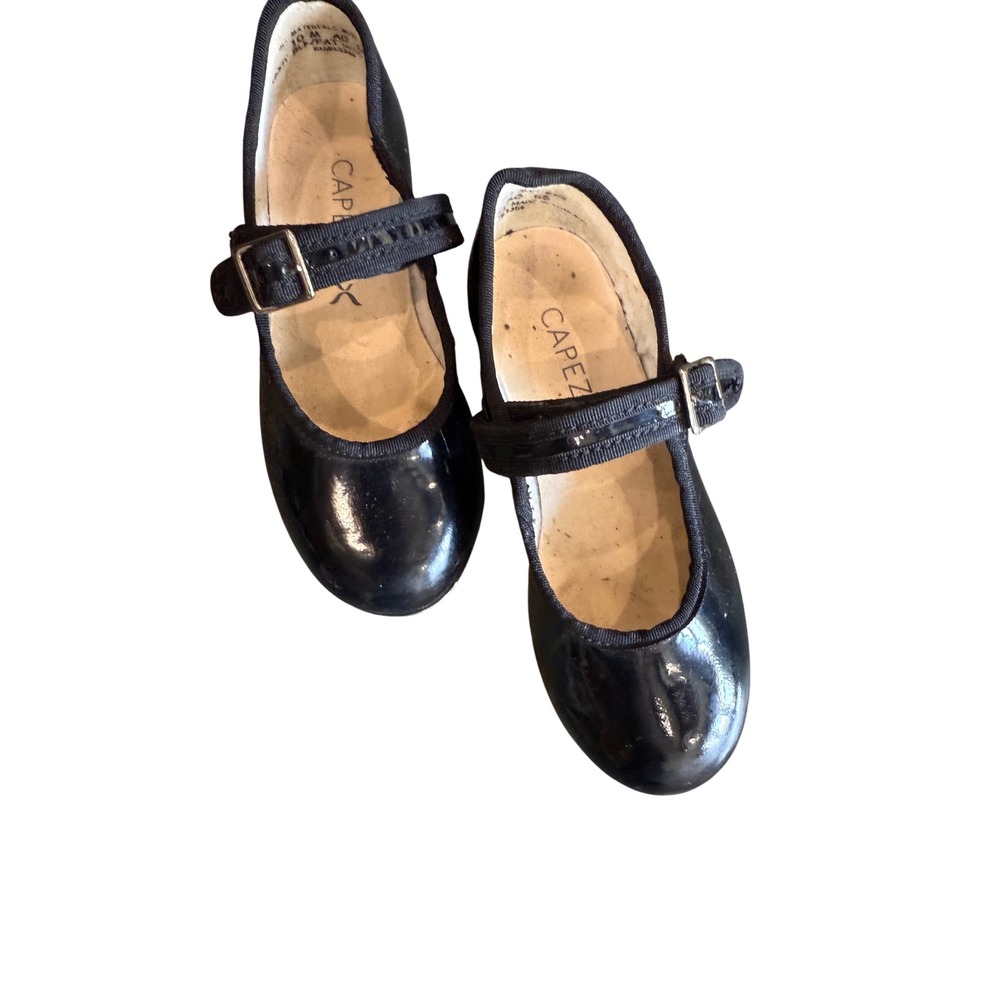 Capezio Black Patent Leather‎ Mary Jane Tap Dance Shoes
